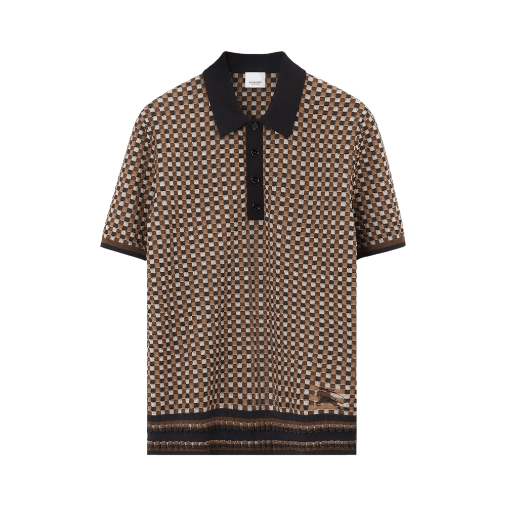 Tシャツ・カットソー Burberry FW25 Embroidered poplin shirt (8070582 A7028) Burberry Embroidered Poplin Shirt FW25 Collection – LOZURI®