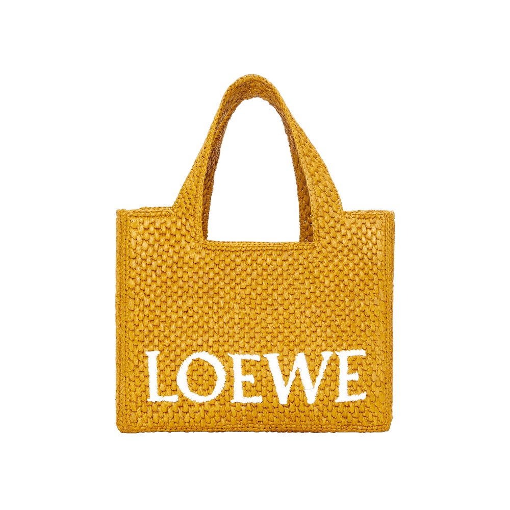 Buy Loewe Font Small Tote Bag 'Ochre' - A685B59X01 3918 | GOAT