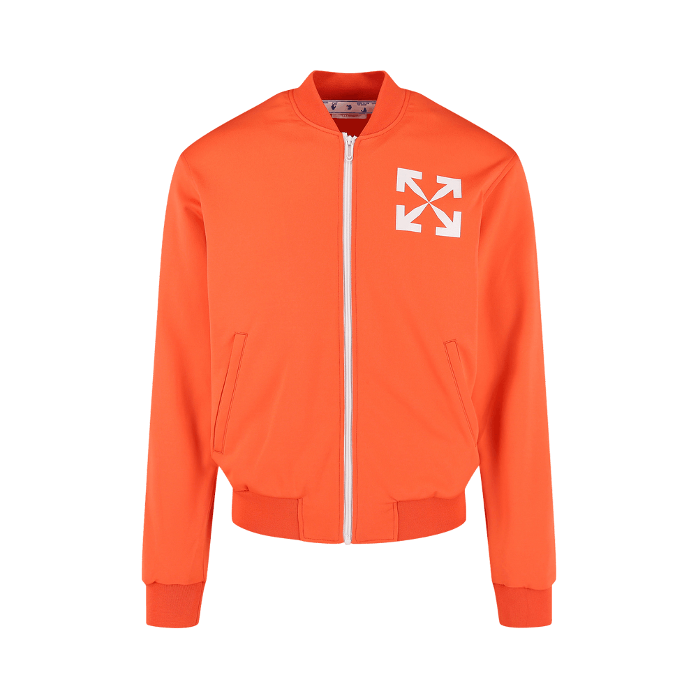 Buy Off-White Arrows Print Bomber Track Jacket 'Orange/White Buy Off-White Arrows Print Bomber Track Jacket 'Orange/White