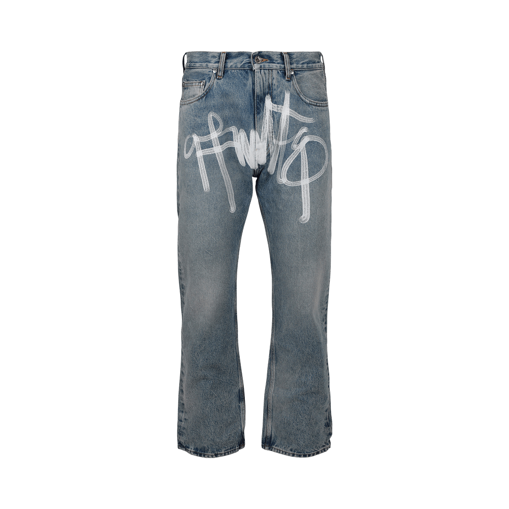 Buy Off-White Graffiti Skate Fit Jeans 'Vintage Blue