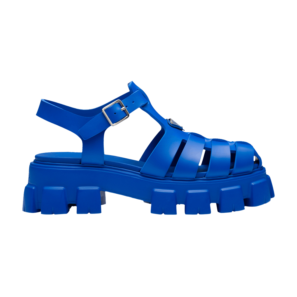Buy Prada Rubber Sandal 'Sapphire Blue' - 2X3083 3LKK F0013 | GOAT