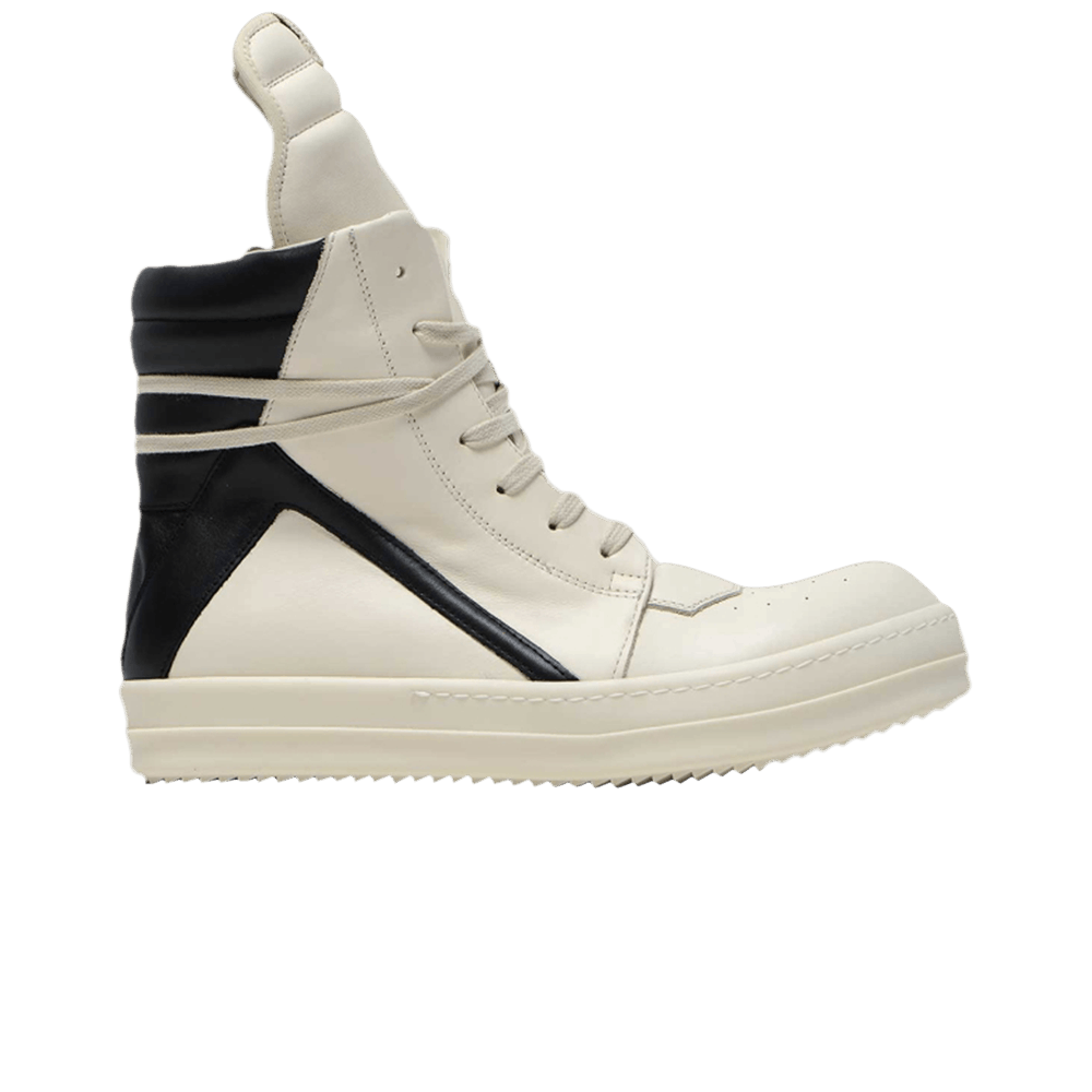 Size 7.0 Rick Owens Luxor Geobasket High Milk Black