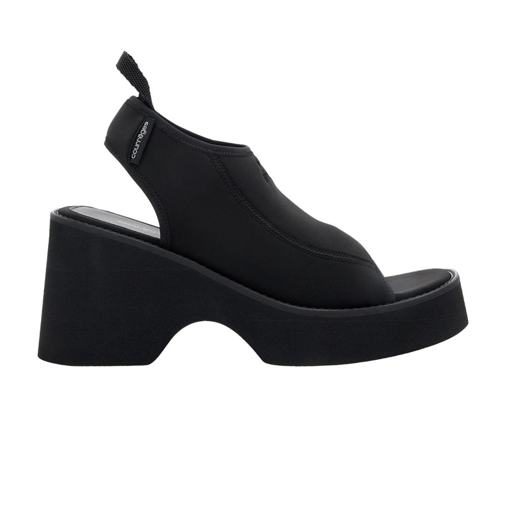 Courrèges Black #39;AC#39; Sandals