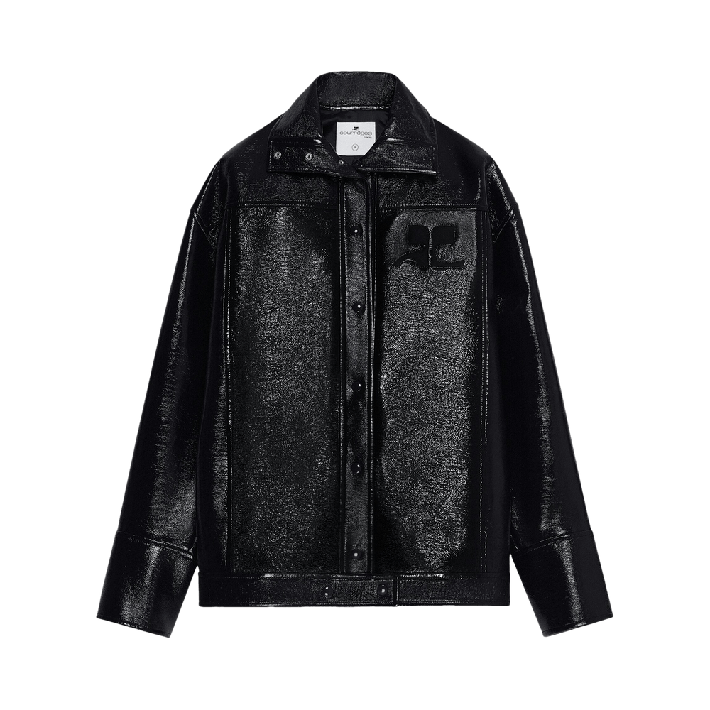 Buy Courrèges Women's Iconic Oversized Vinyl Jacket 'Black' -  223CBL106VY0014 9999 | GOAT