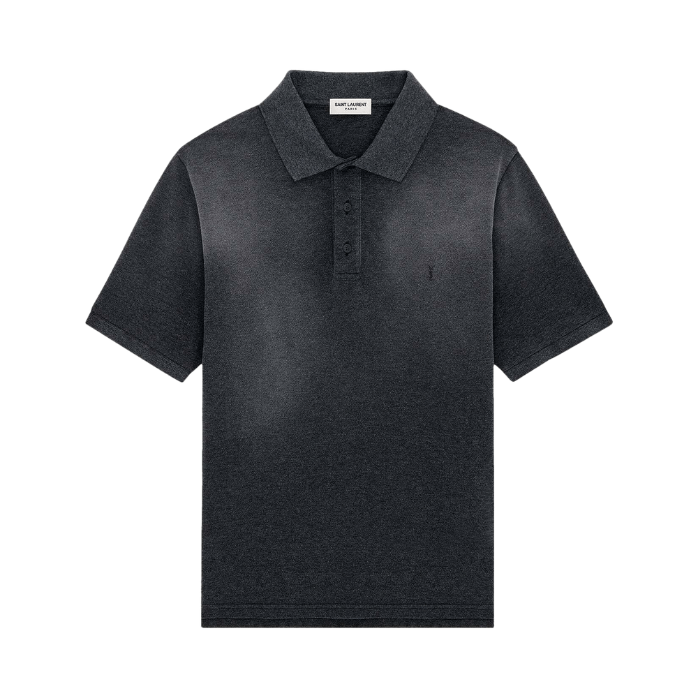 Tシャツ・カットソー Saint Laurent SS25 POLO CASSANDRA (824091Y37HC 1000) CASSANDRE polo in piqué | Saint Laurent | YSL US