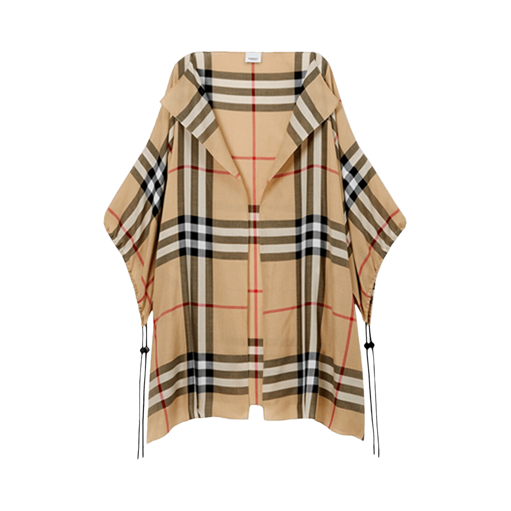 Buy Burberry Check Cape 'Archive Beige' - 8072618 | GOAT