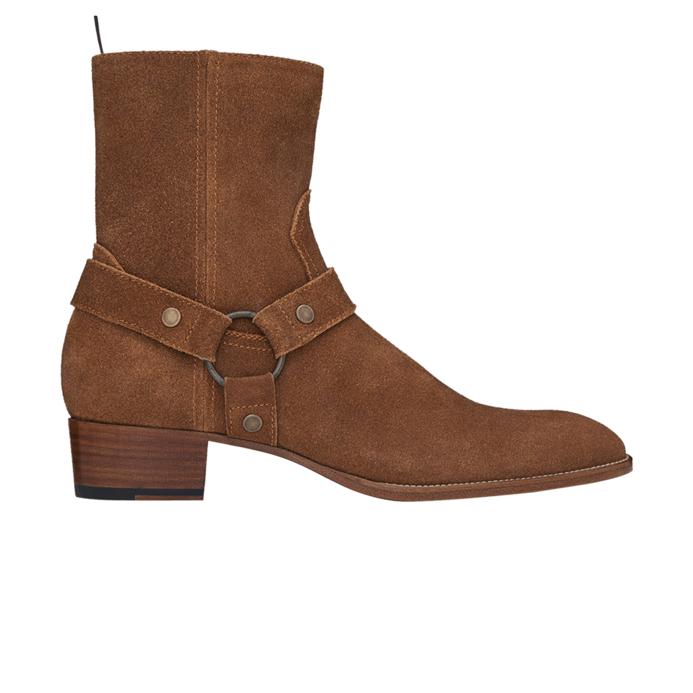Buy Saint Laurent Wyatt Harness Boot Nut 443190 BPN00 5710 GOAT