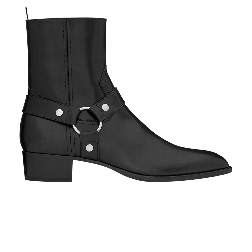 Buy Saint Laurent Wyatt Harness Boot 'Black' - 681331 1YL00 1000