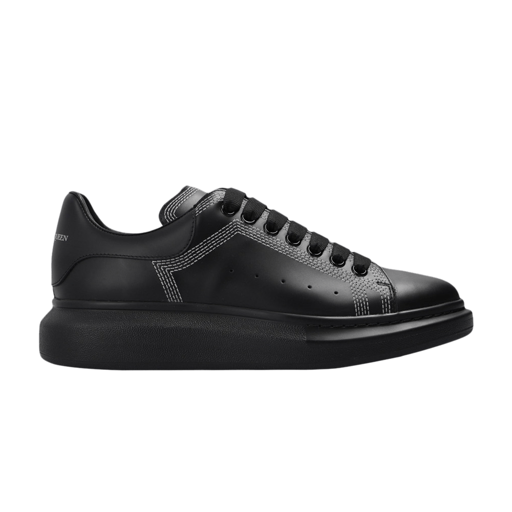 Alexander Mcqueen Oversized Sneaker Embroidered - Black Silver