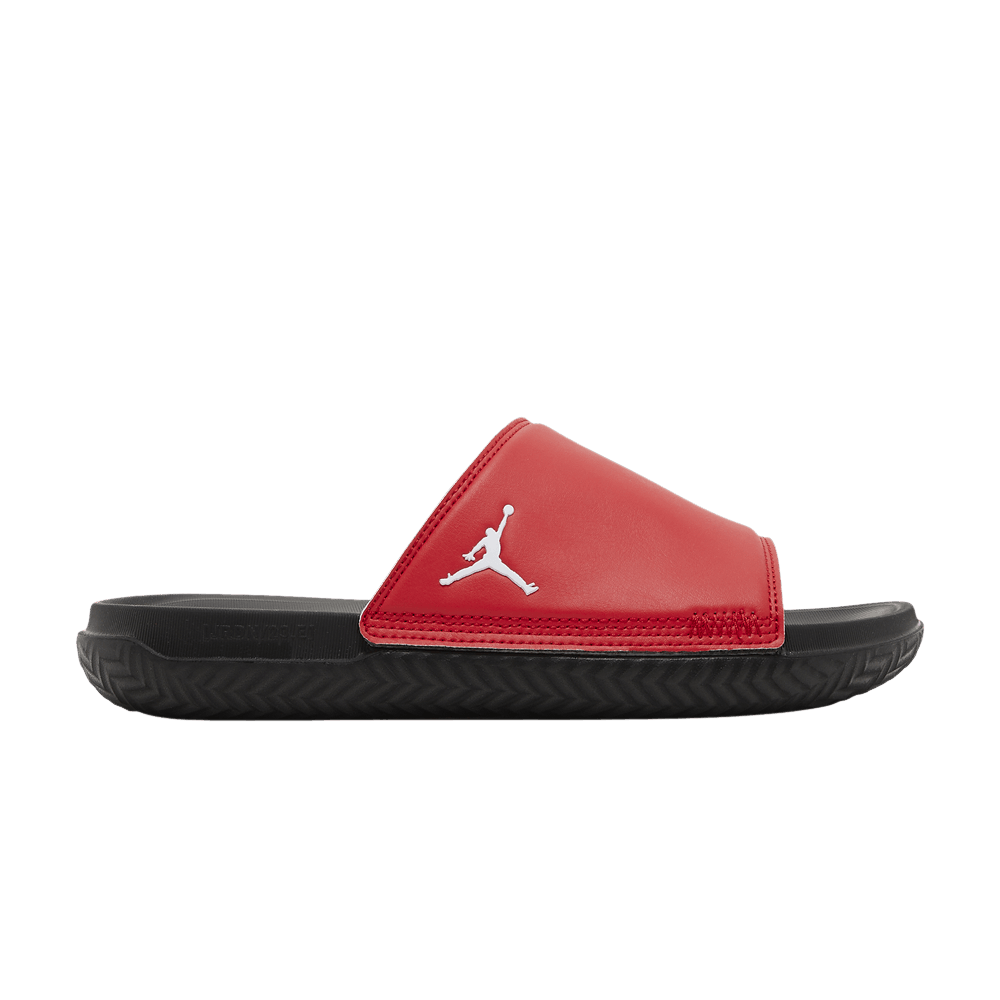 Jordan slides red and black clearance