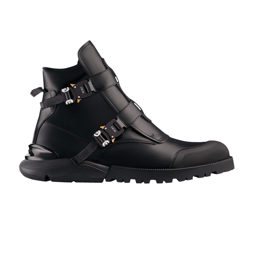 dior buckle combat boots