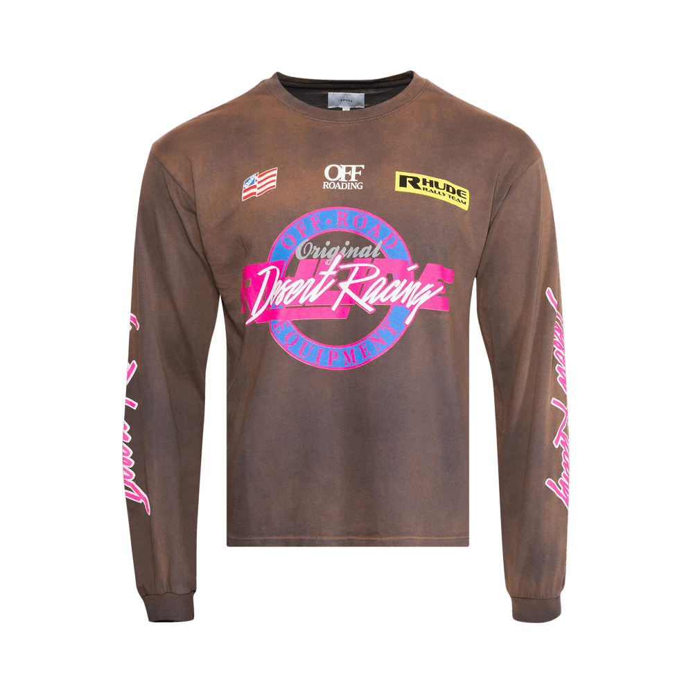 Buy Rhude Desert Racing Long-Sleeve Tee 'Vintage Grey