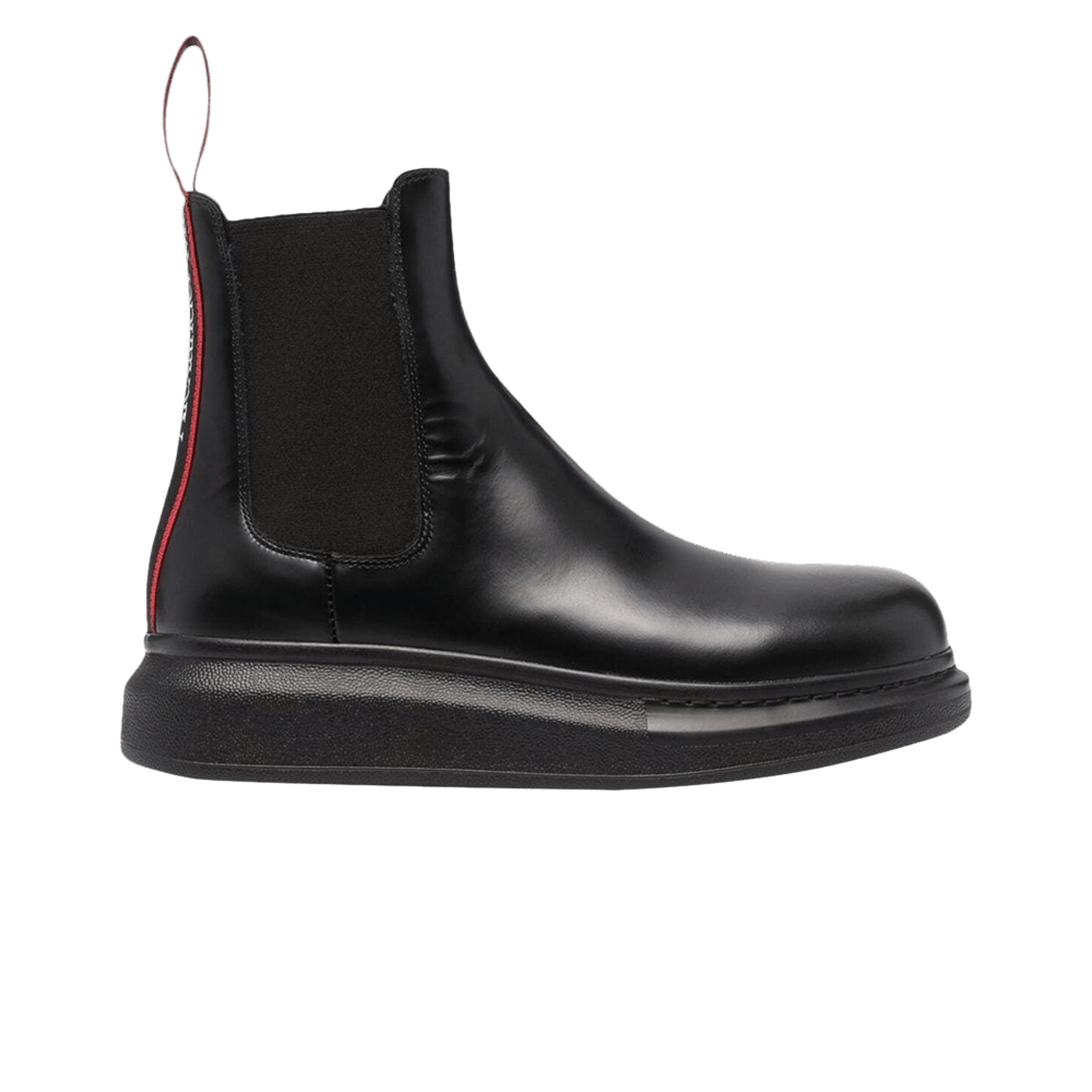 Buy Alexander McQueen Hybrid Chelsea Boot 'Black Red