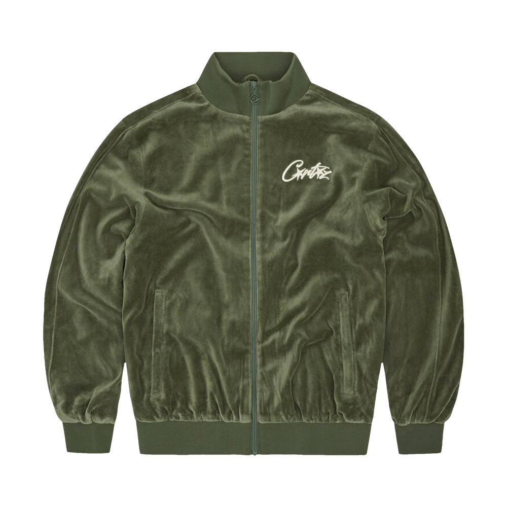 Buy Corteiz VVS Velour Jacket 'Green' - 8127 1FW230314VVJ GREE | GOAT