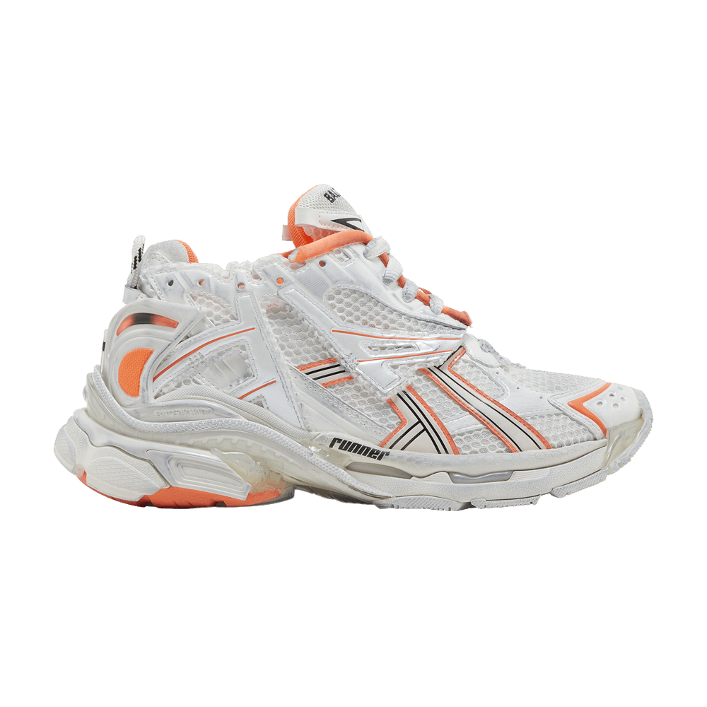 Buy Balenciaga Wmns Runner Sneaker 'White Fluo Orange' - 677402 W3RBM 9770  | GOAT