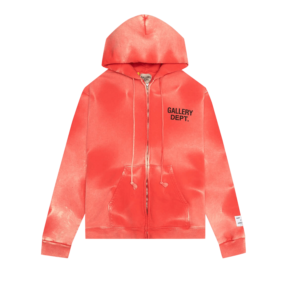 Buy Gallery Dept. Sunfaded English Zip Hoodie 'Red' - SFFZH 2050 RED | GOAT