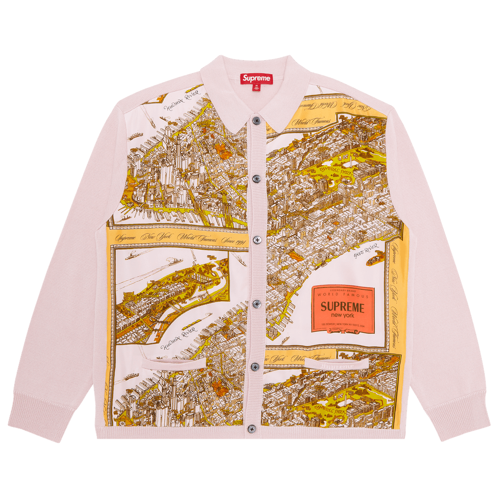 トップス Supreme Silk Map Cardigan Pink M Buy Supreme Silk Map Cardigan 'Pink' - FW23SK27 PINK | GOAT CA