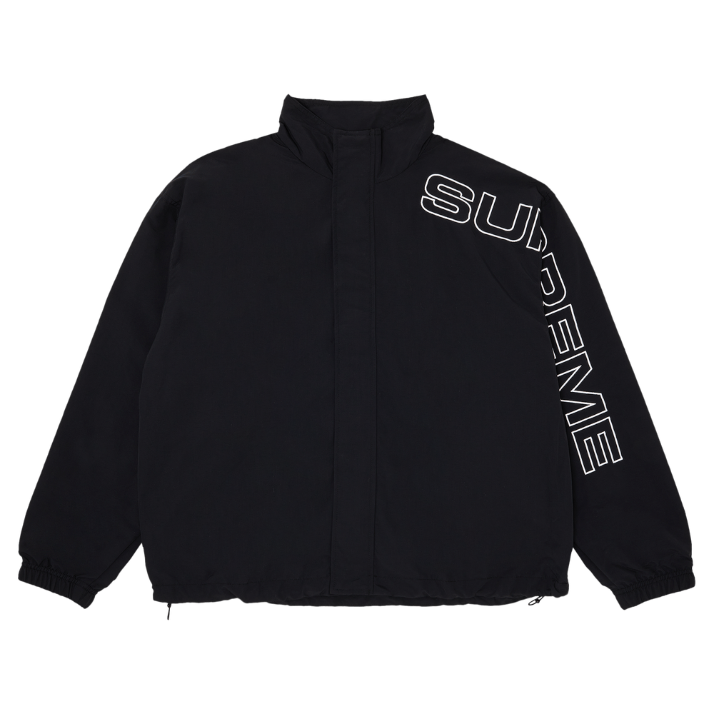 Buy Supreme Spellout Embroidered Track Jacket 'Black 