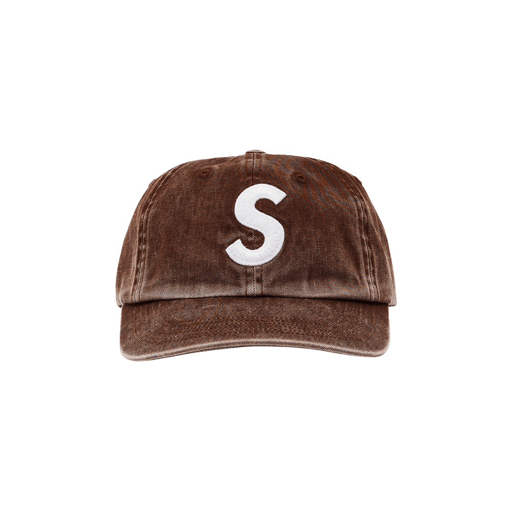 Supreme S Logo 6-Panel Cap - Brown