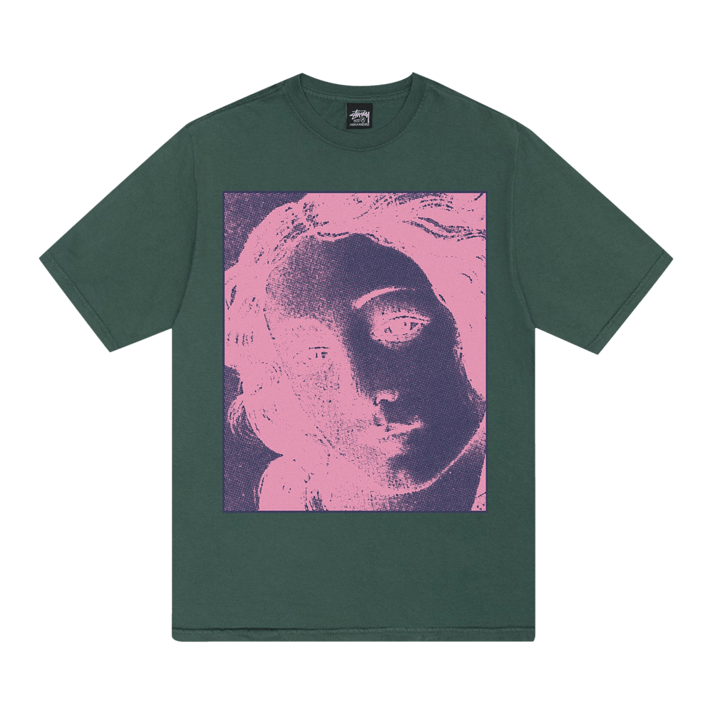 即完売品　stussy venus teeフェイスプリントTシャツ　男女兼用 STUSSY】Venus Relaxed Tee -White- ヴィーナス ロゴTシャツ (STUSSY/T