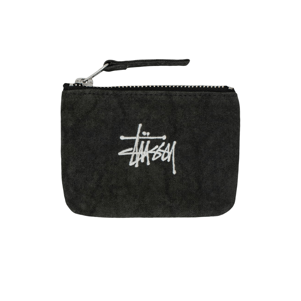 Buy Stussy Canvas Coin Pouch 'Washed Black' - 134256 WASH 