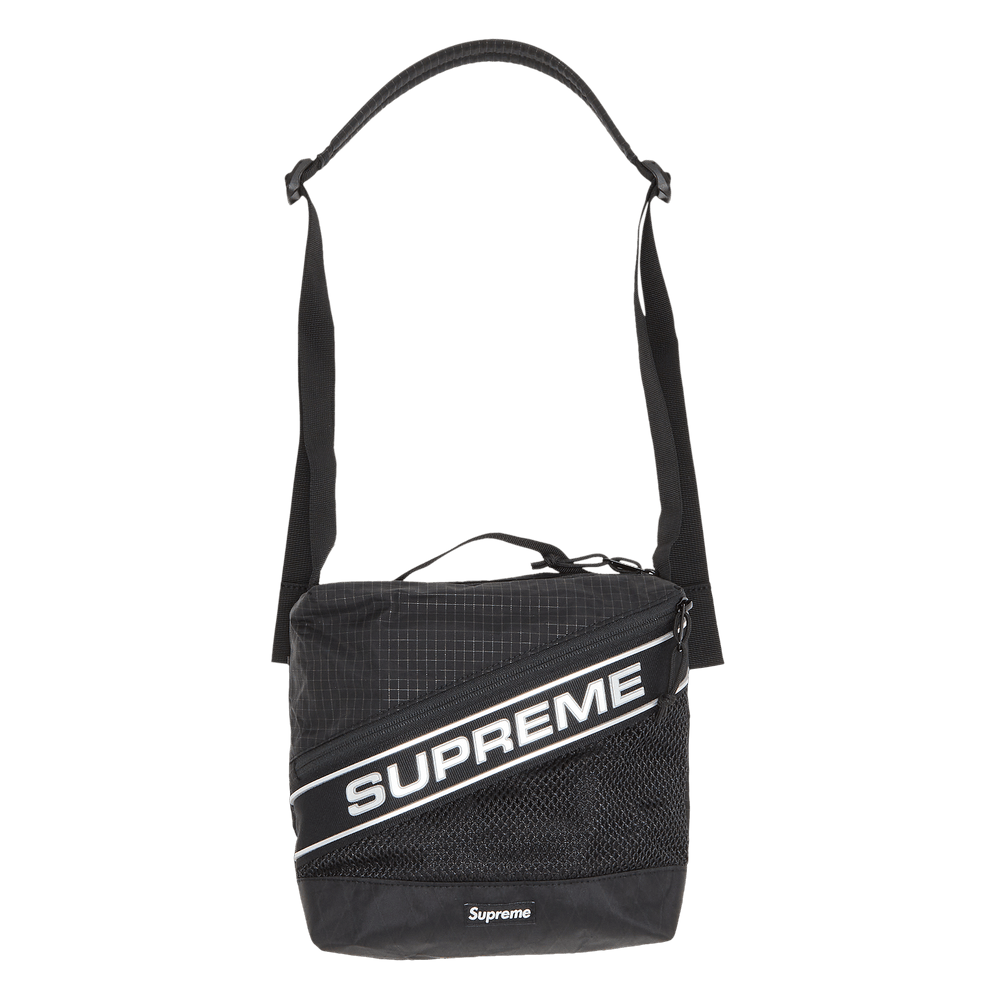 Black supreme shoulder bag ss18 hot sale