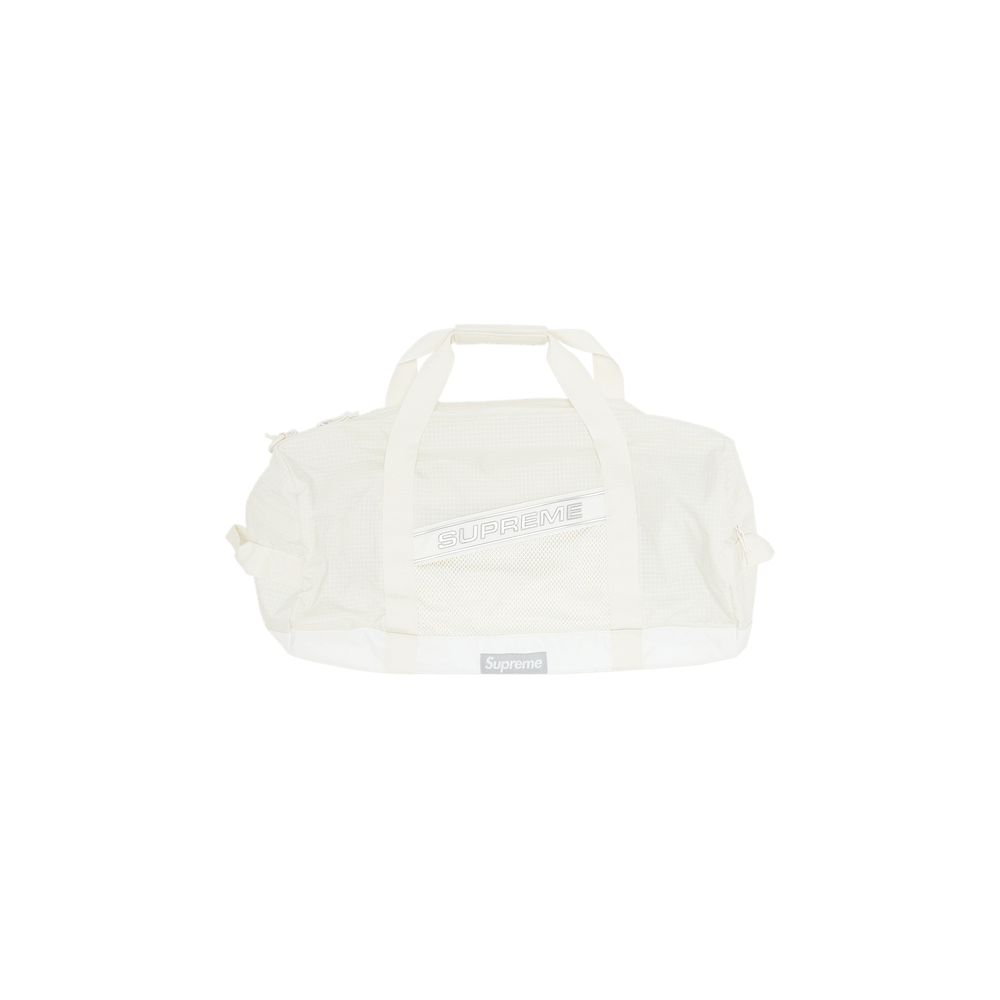 White supreme duffle bag on sale