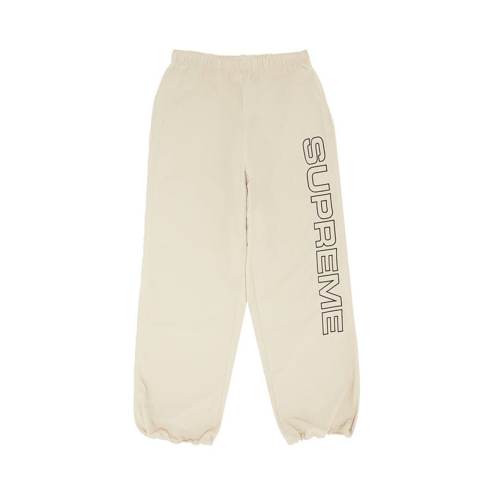 Supreme Spellout Embroidered Track Pant 'Sand'