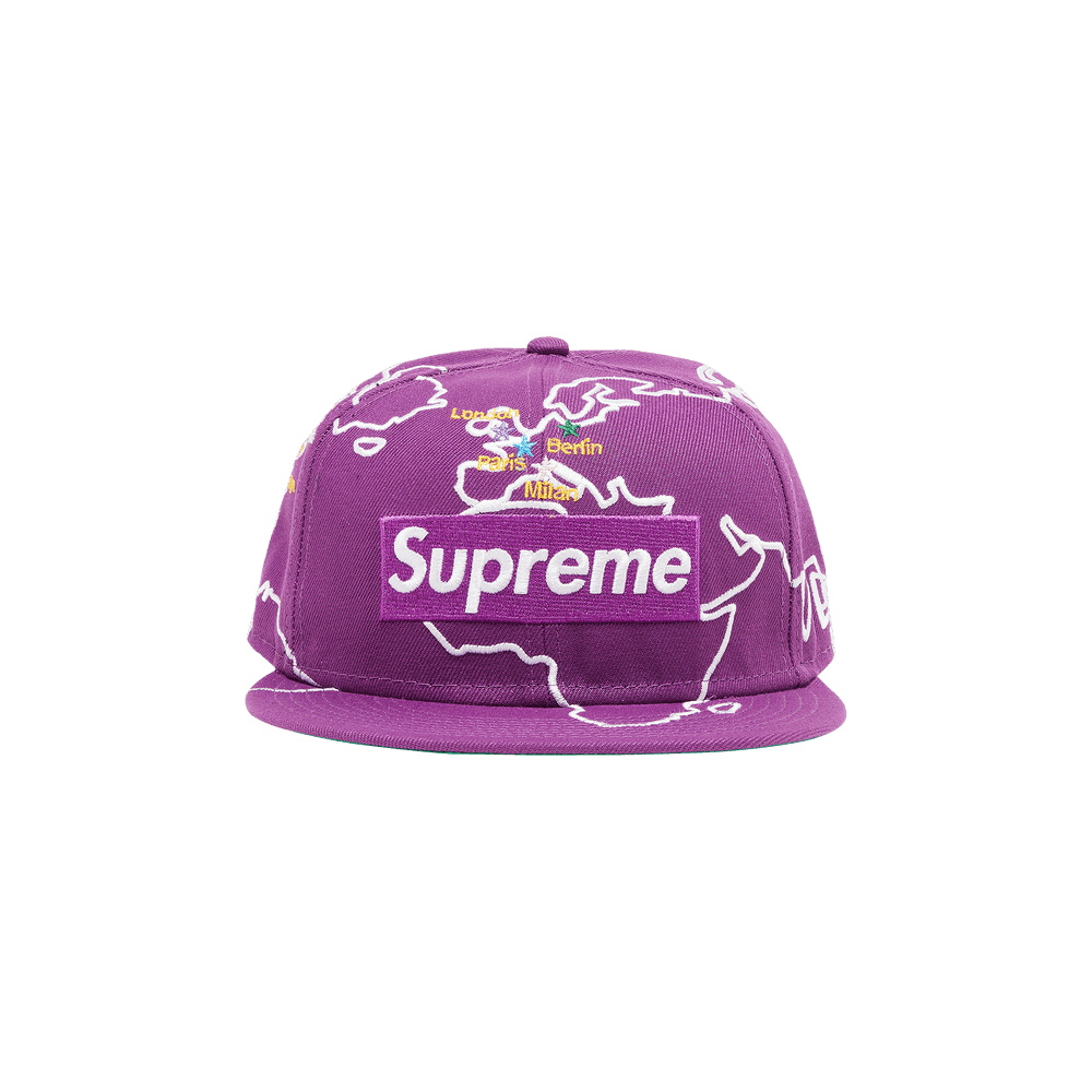 Buy Supreme Worldwide Box Logo New Era 'Purple' - FW23H21