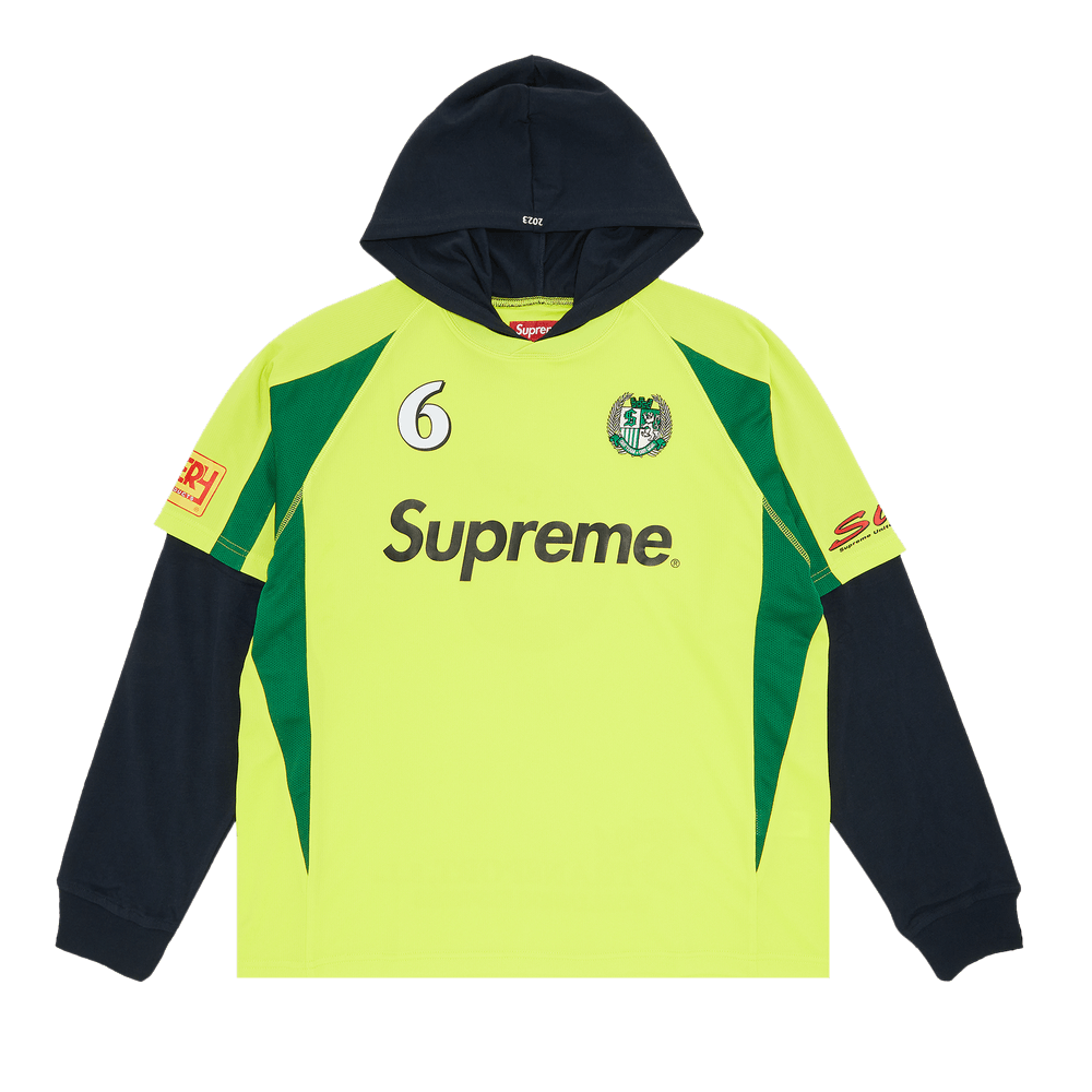 Supreme Hooded Soccer Jersey 'Bright Green'