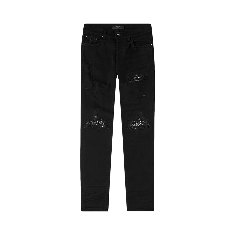 Buy Amiri MX1 Bandana Jeans 'Black' - PXMDS154 018 BLAC