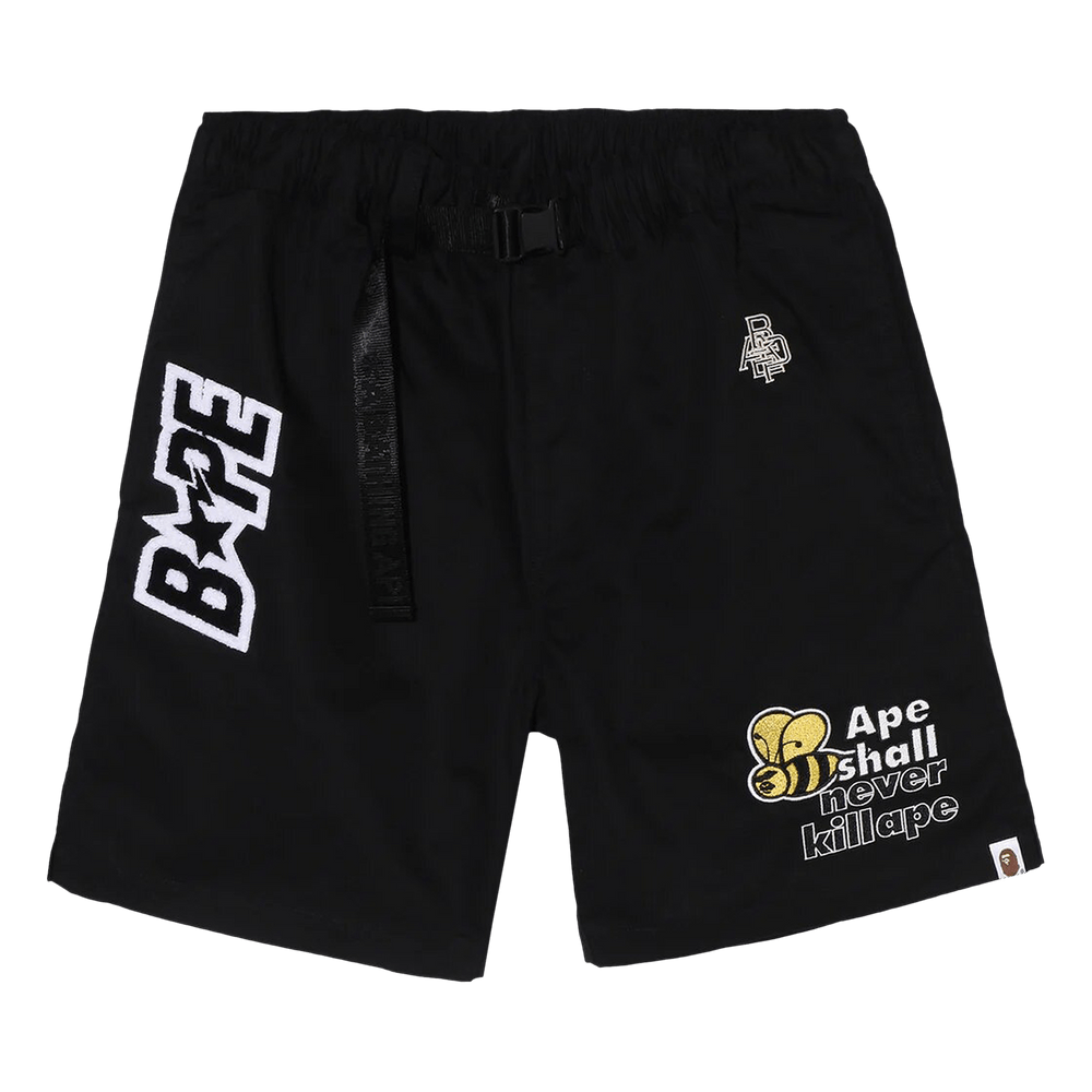 ABATHINGAPE ショートパーカー A BATHING APE® Pigment Dyed One Point Sweat Shorts | Bape