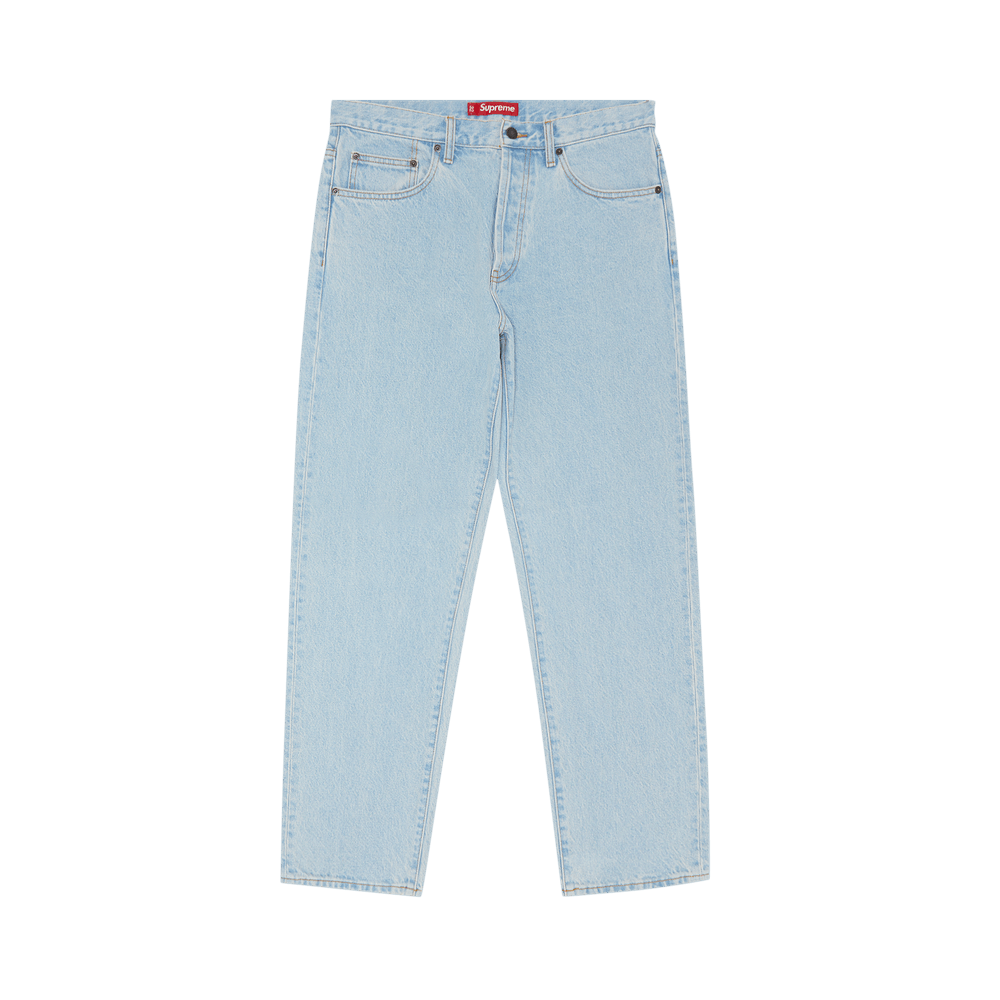 新作限定SALESupreme regular jeans washed black 30 パンツ
