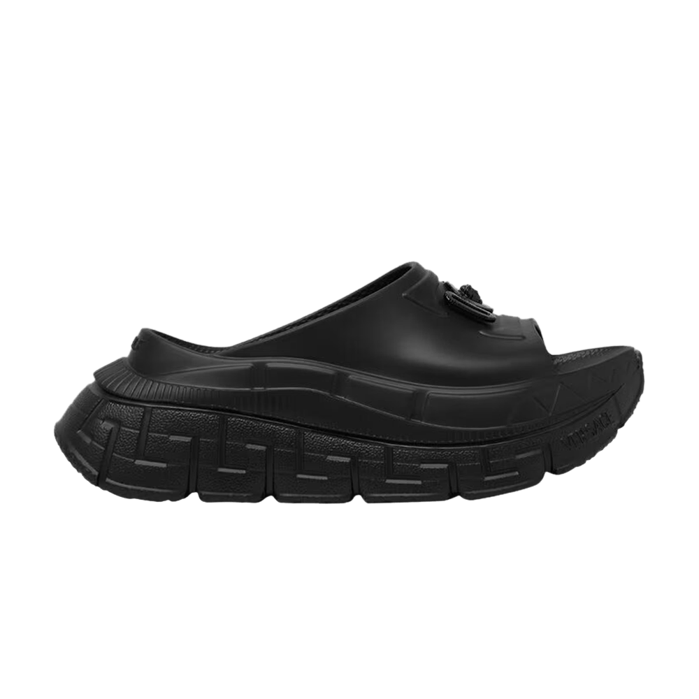 Versace Wmns Slide Fabric 'black'