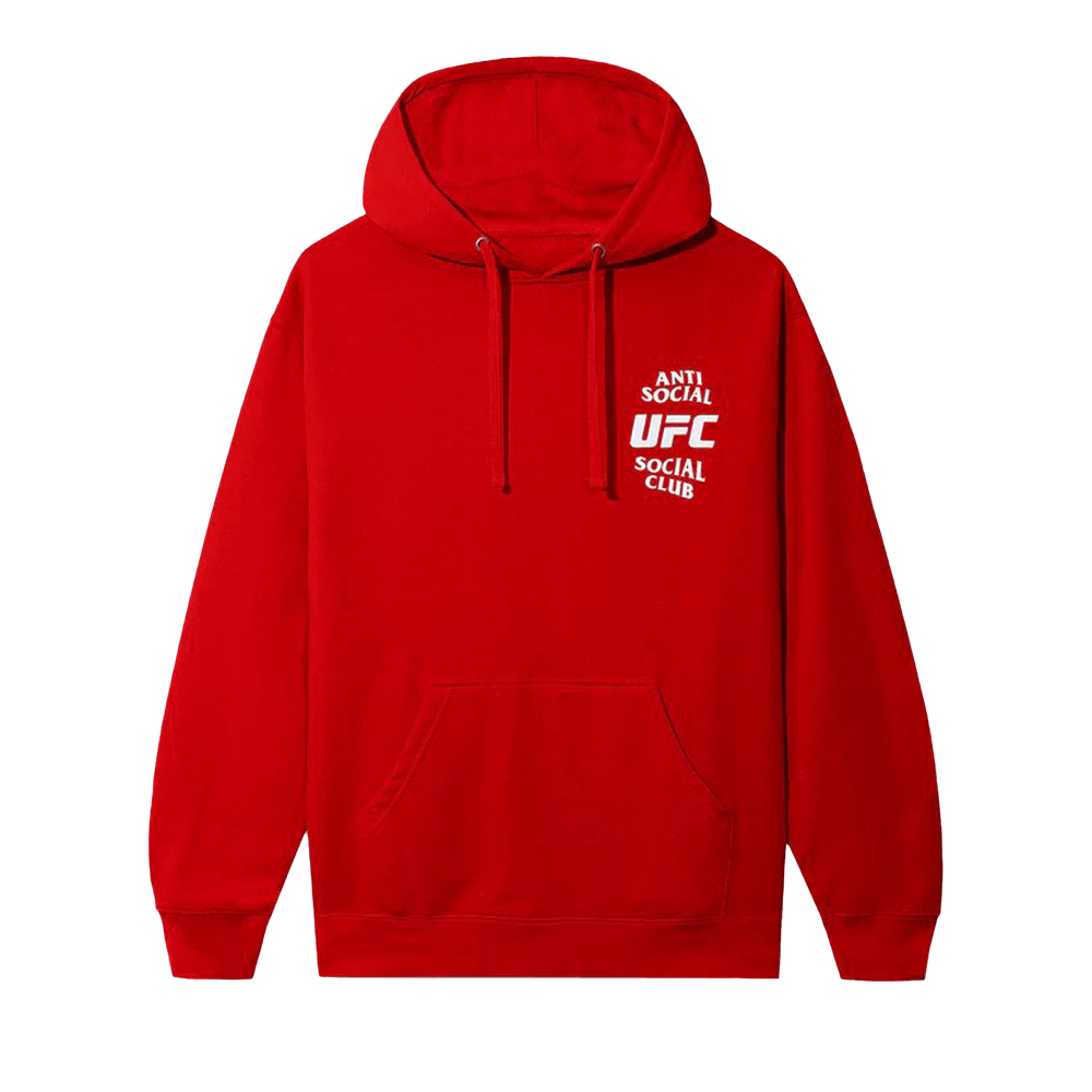 Buy Anti Social Social Club x UFC Self Titled Hoodie Red 0657 1FW230106XUSH RED GOAT