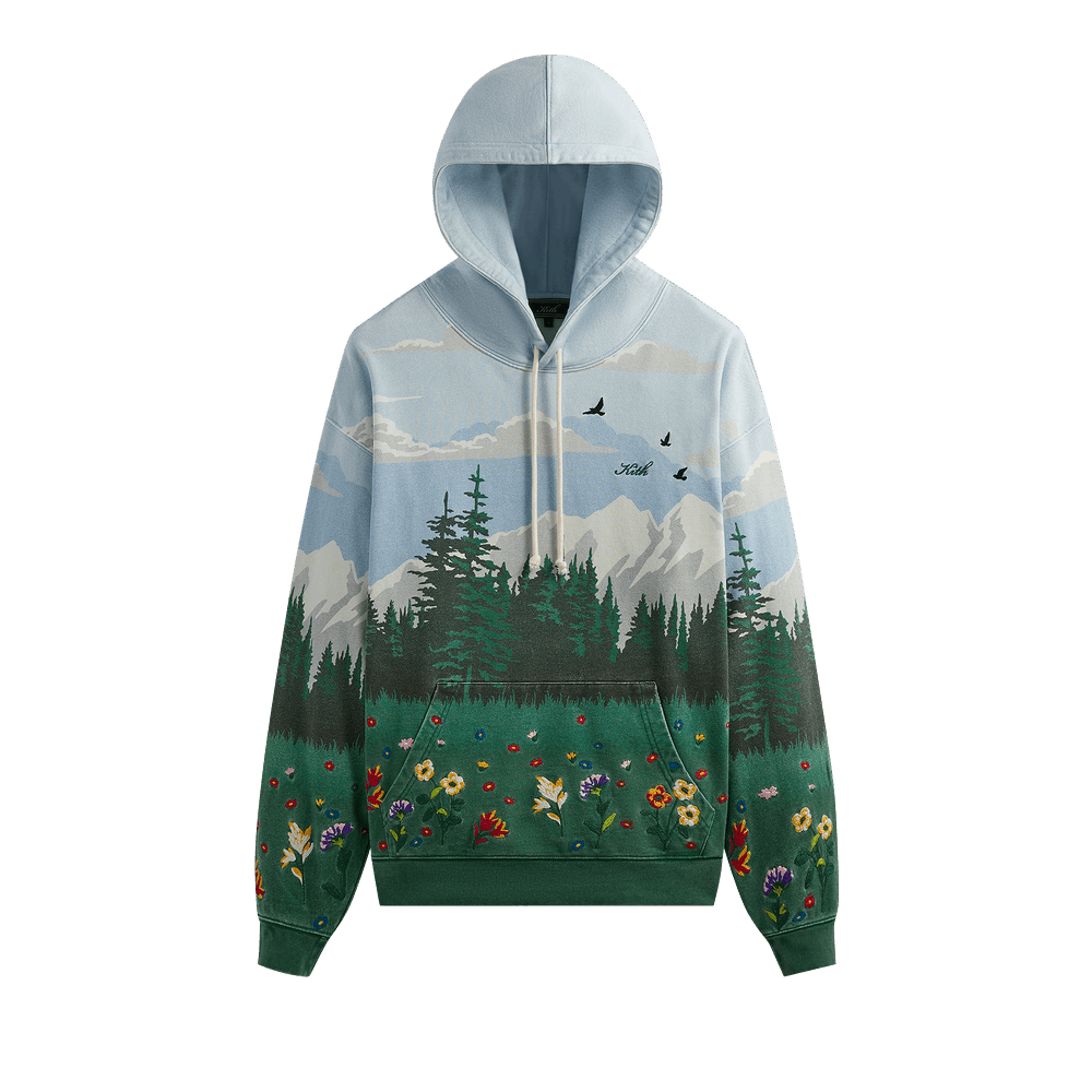 KITH キス Scenic Fleece Nelson Hoodie フーディー パーカー Buy Kith Scenic Fleece Nelson Hoodie 'Larimar' - KHM010365