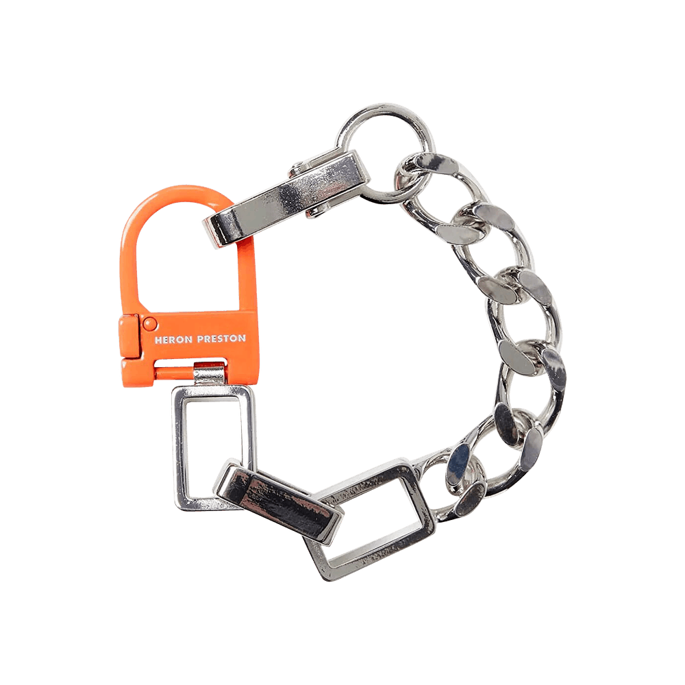 Buy Heron Preston Multi Chain Square Bracelet 'Silver/Orange 