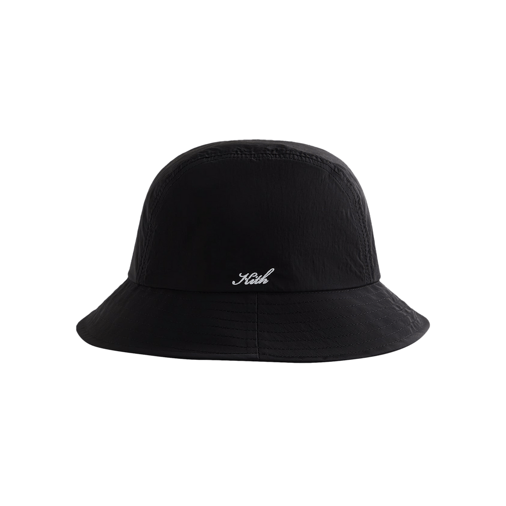 Buy Kith Nylon Camper Bucket Hat 'Black' - KHM050413 001 | GOAT