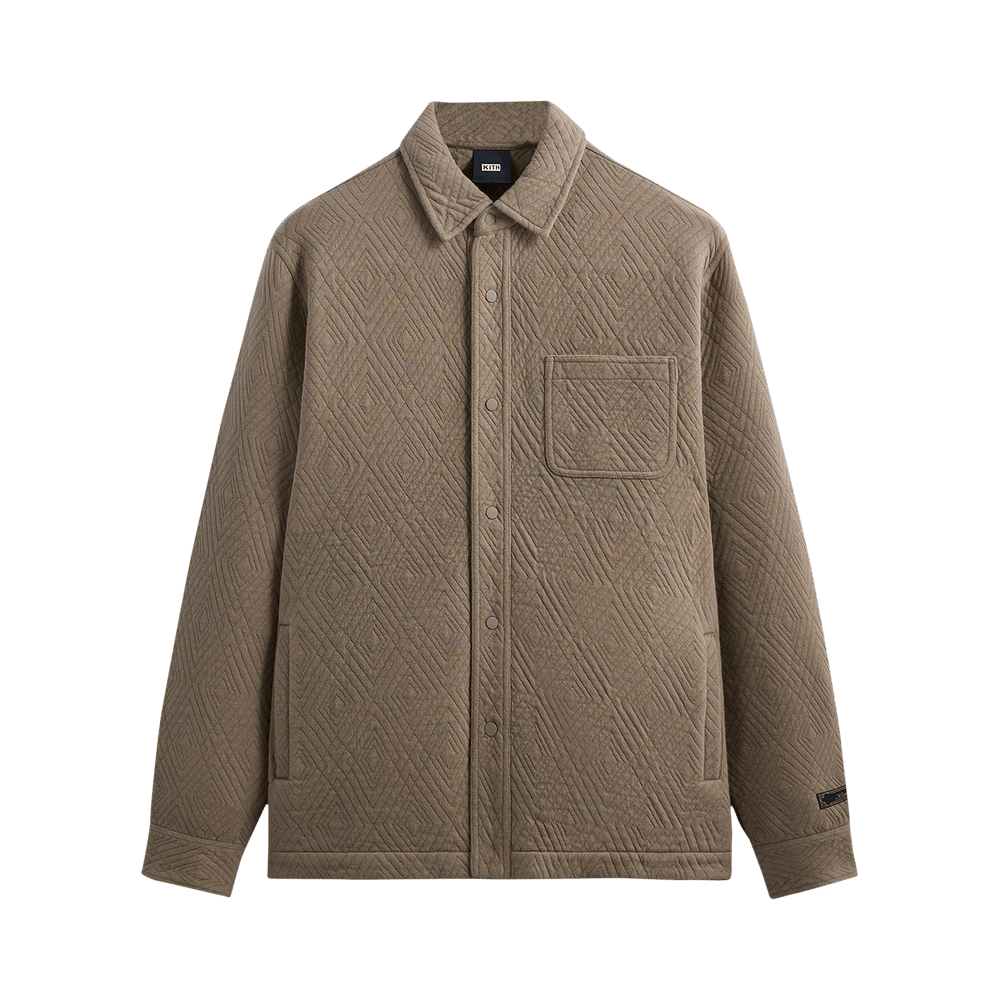 Buy Kith Quilted Interlock Ginza Shirt 'Quicksand' - KHM031413 203