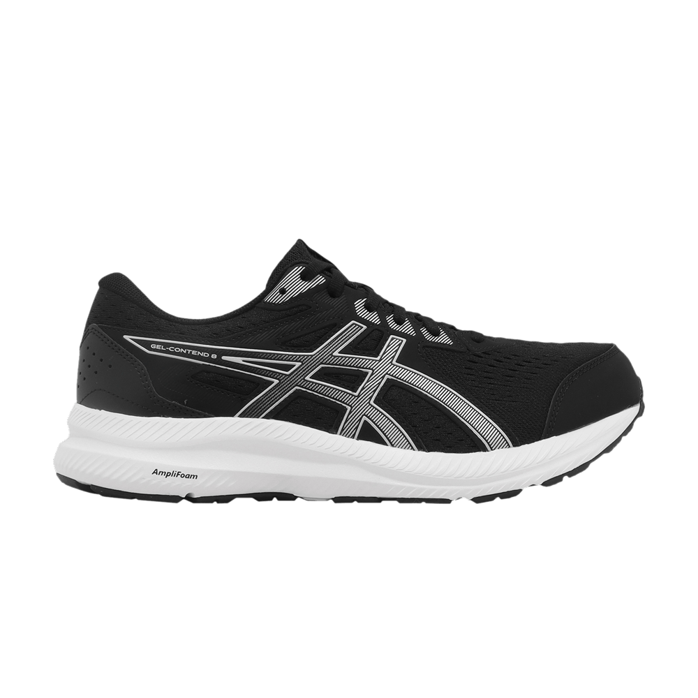 Asics Gel Contend 8 4E Wide Black Silver