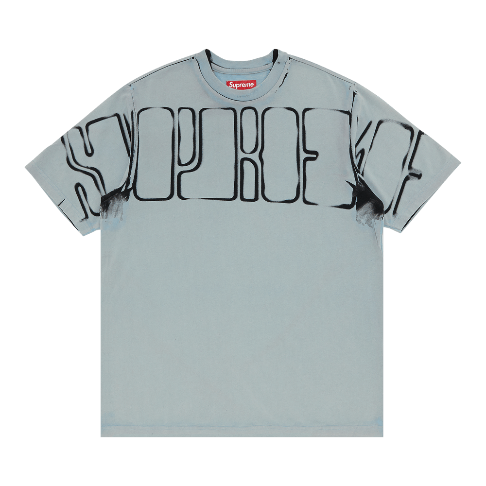 Buy Supreme Overprint Knockout Short-Sleeve Top 'Slate