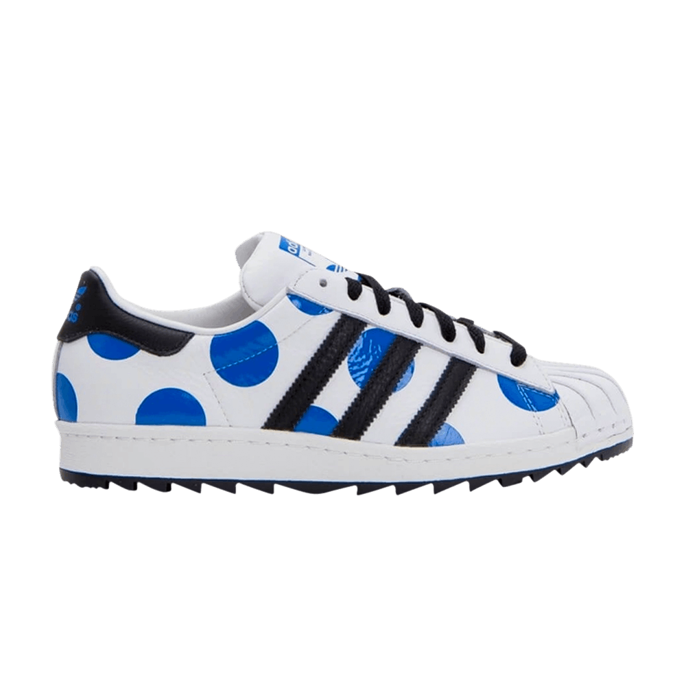 Jeremy Scott X Adidas Superstar 80s Ripple J Blue Polka Dots