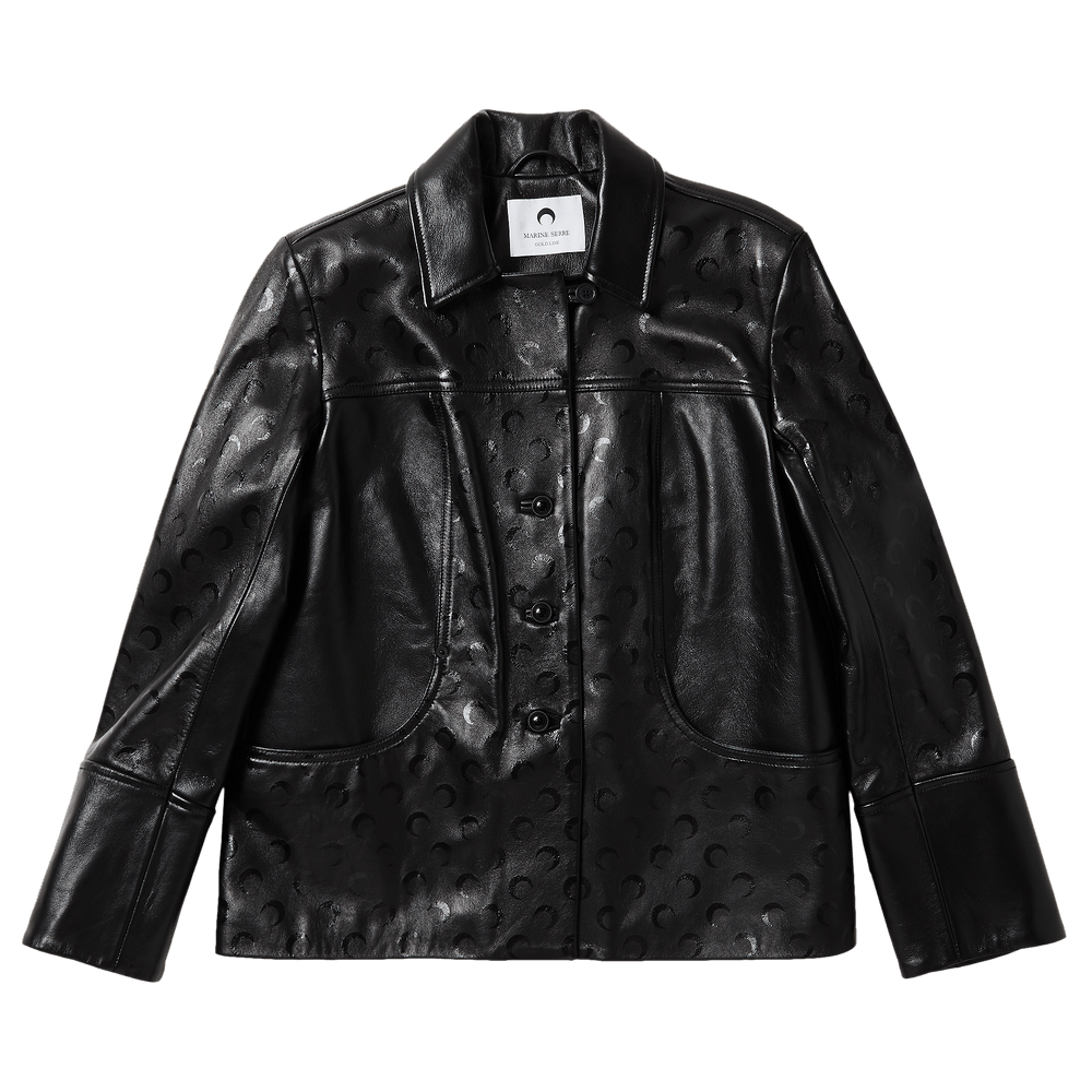 【美品】archive leather jacket sullen mode Sidon Leather Convertible Trench Coat in Black