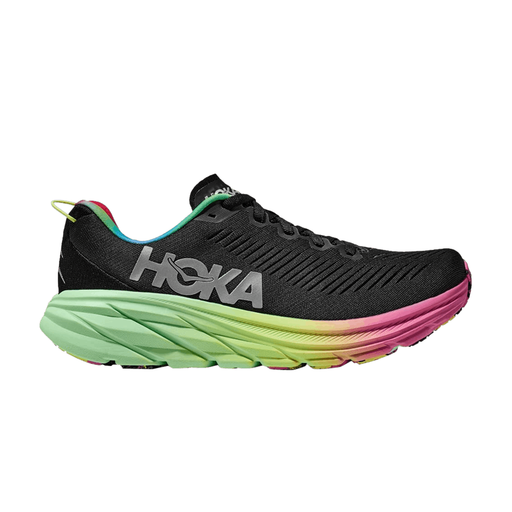 Hoka Rincon 3 Black Rainbow