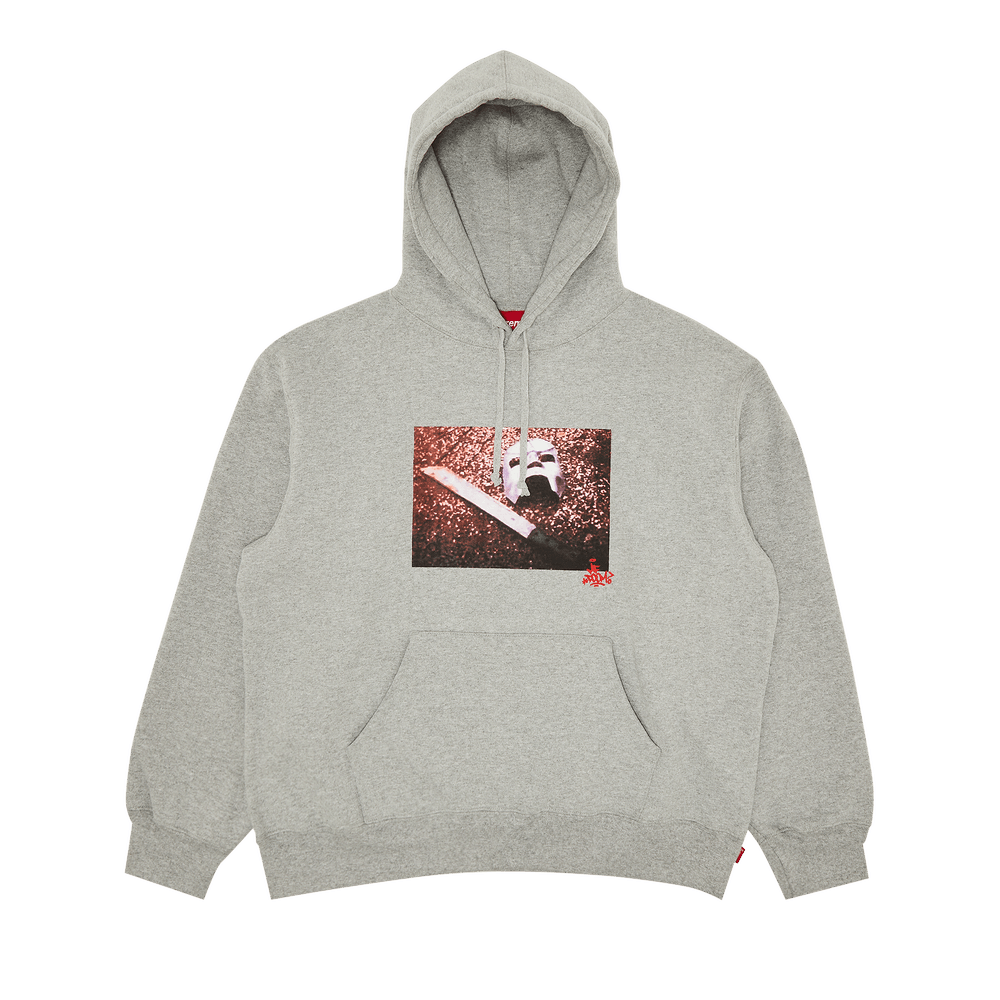 Buy Supreme MF DOOM Hooded Sweatshirt 'Heather Grey' - FW23SW110