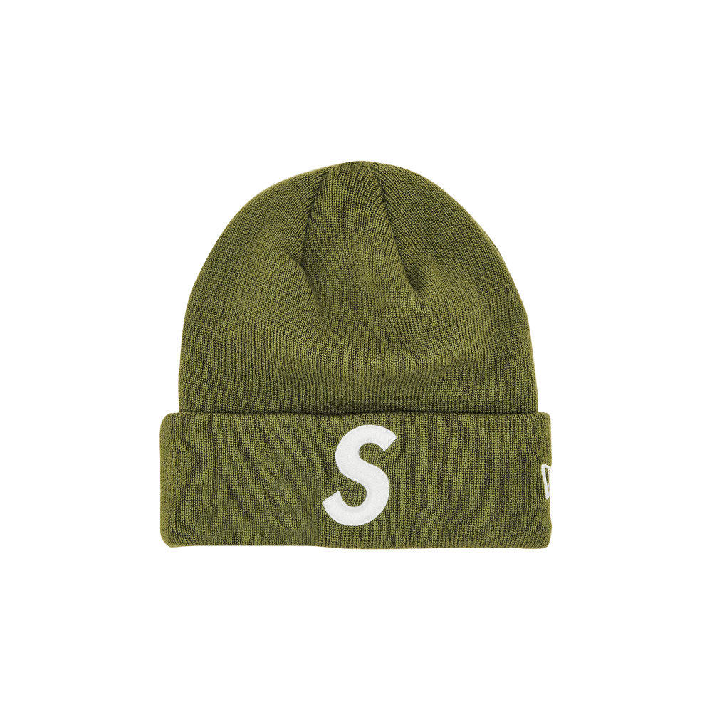 Buy Supreme x New Era S Logo Beanie 'Olive' - FW23BN42 OLIVE