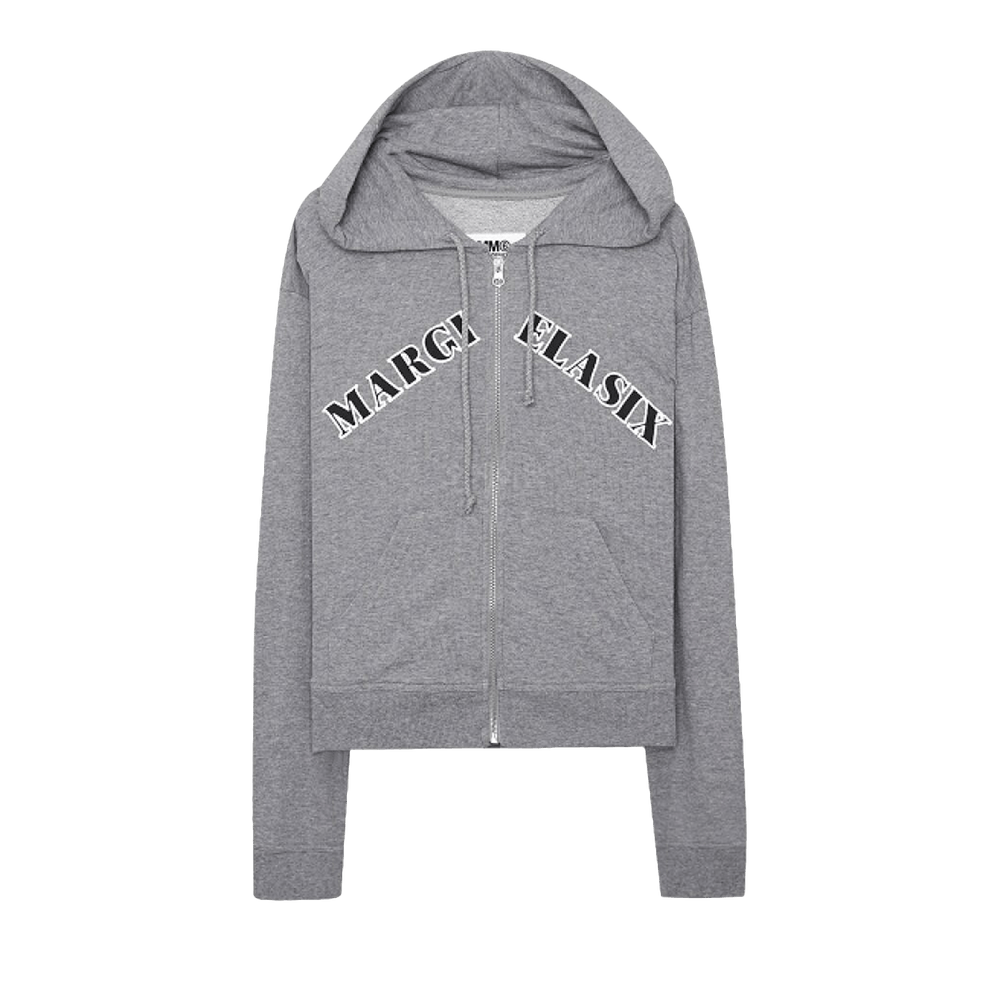 大人 可愛い 服  Margiela Maison MM6 Buy Printed 'Grey Hoodie Up Zip Logo トライアルセット・サンプル