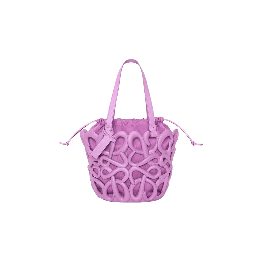 ショルダーバッグ・ポシェット Anagram Inflated Basket Bag in Purple Loewe Anagram Inflated Basket Bag in Purple - Runway Catalog