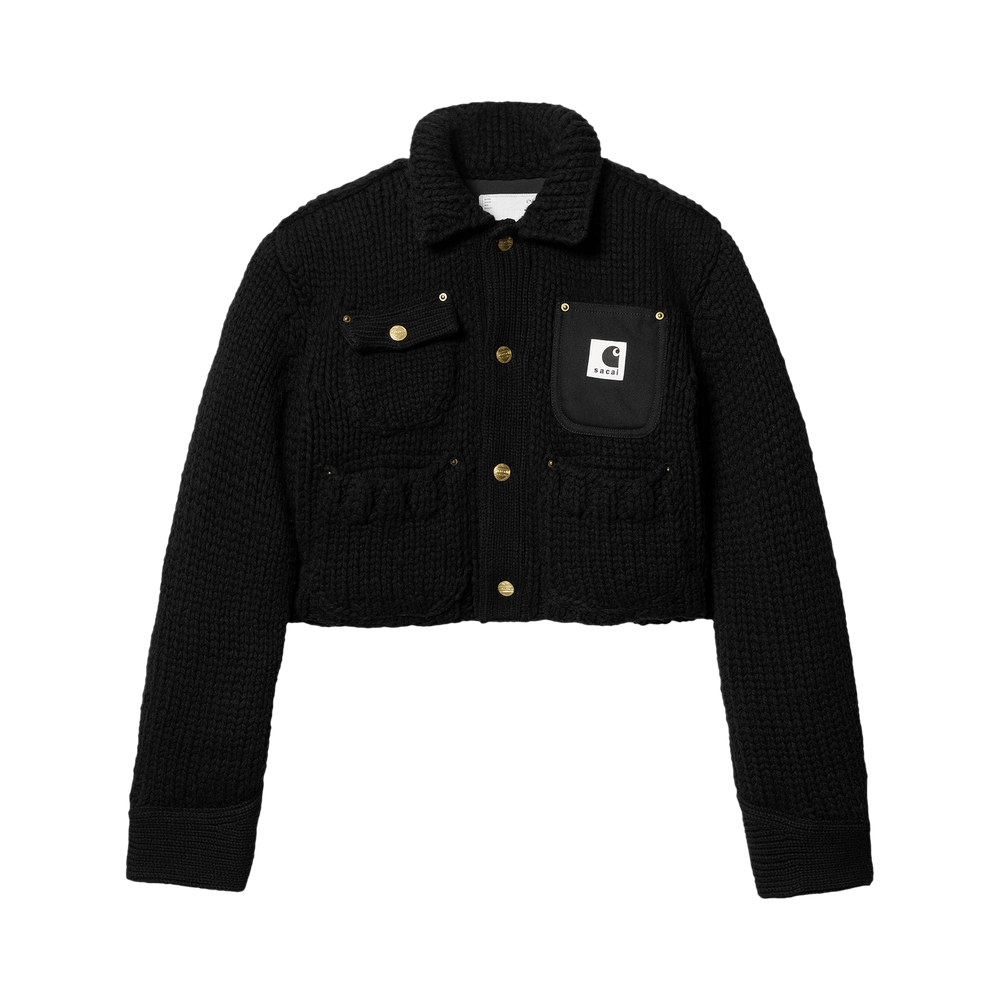 Buy Carhartt WIP x Sacai Knit Pullover Detroit 'Black
