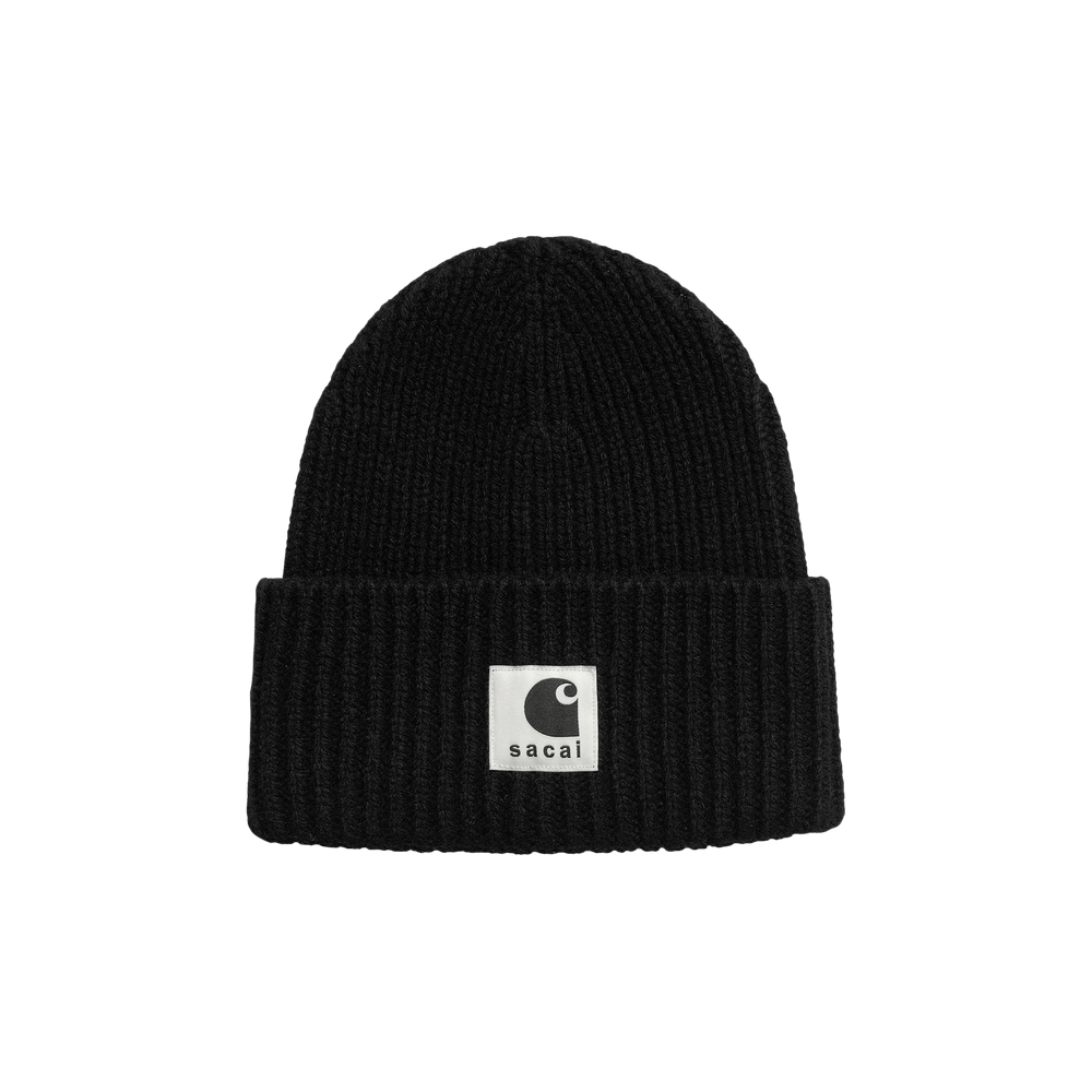 Buy Carhartt WIP x Sacai Beanie 'Black' - I032638 BLAC | GOAT